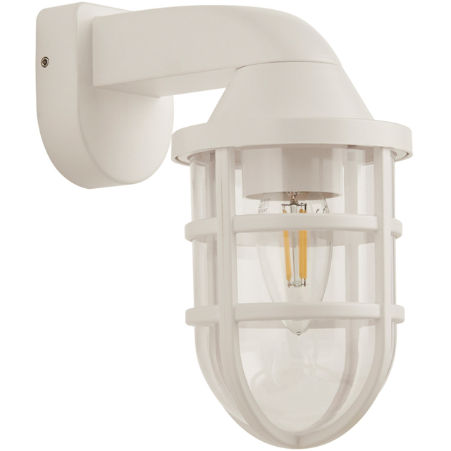 Lighting Collection IP44 Mariner White Outdoor Wall Light - image 1