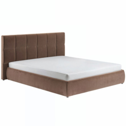 SOLACE+CO Mika Chocolate Double Velvet Ottoman Bed - thumbnail 2