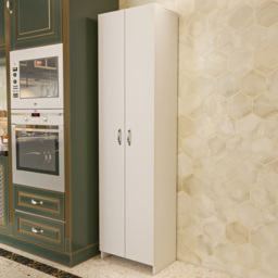 Decorotika Atlantis White 2 Door Cabinet