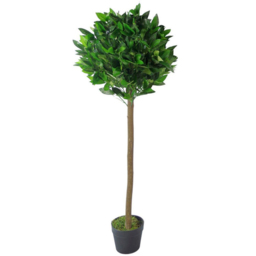 Leaf Topiary Green Bay Laurel Artificial Tree in Pot 120cm