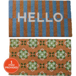 Large Printed Coir Mat