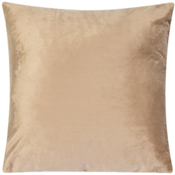 Alan Symonds Plain Velvet Cream Cushion with Polyester Filled Pad 45 x 45cm 4 Pack