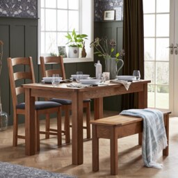 Set of 2 Norbury Oak Dining Chairs - Natural - thumbnail 3