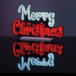 The Christmas Workshop 1ft 320 Multicolour LED Double Sided Merry Christmas Infinity Light - thumbnail 3