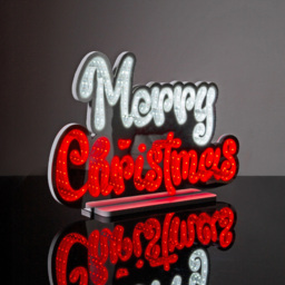The Christmas Workshop 1ft 320 Multicolour LED Double Sided Merry Christmas Infinity Light - thumbnail 4
