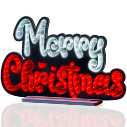The Christmas Workshop 1ft 320 Multicolour LED Double Sided Merry Christmas Infinity Light - thumbnail 2