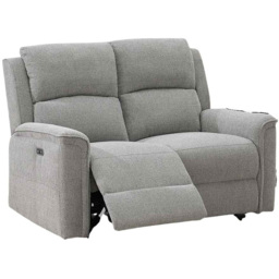 Eastside 2 Seater Light Grey Power Recliner Sofa - thumbnail 2