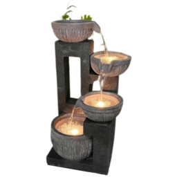Tranquillity Mirage Cascade Solar Powered LED Water Feature - thumbnail 1