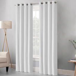 Velosso Waffle White Blackout Curtains 183 x 168cm - thumbnail 1