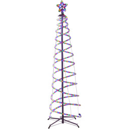 Double Spiral Rope LED Christmas Tree 6ft - thumbnail 4