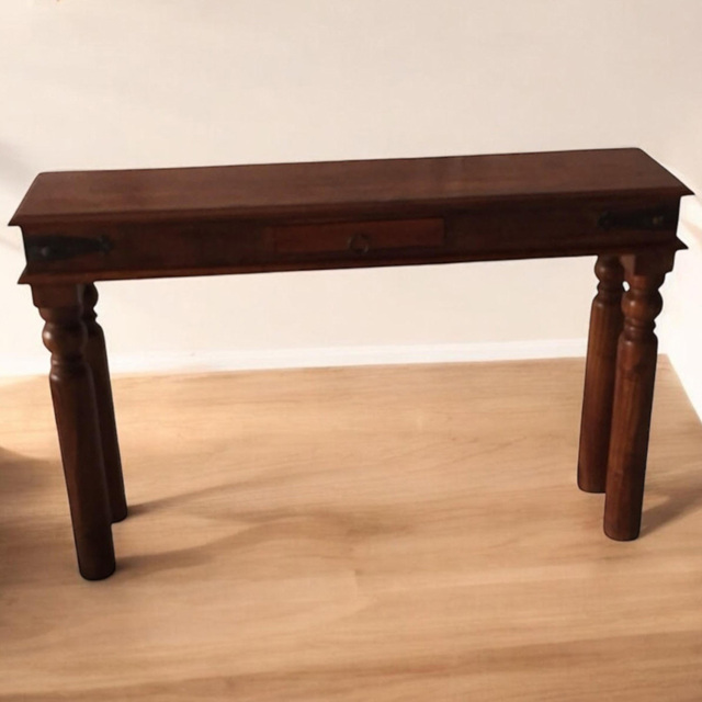 Acacia Home Brown Wooden Console Table - image 1