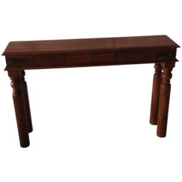 Acacia Home Brown Wooden Console Table - thumbnail 2