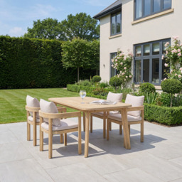 Artemis Home Sundrift Teak 4 Seater Garden Dining Set - thumbnail 2