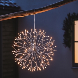 Silver North Star LED Outdoor Christmas Light Decoration - thumbnail 1