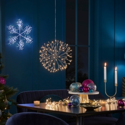 Silver North Star LED Outdoor Christmas Light Decoration - thumbnail 2