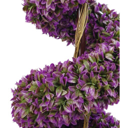 Leaf Purple Spiral Topiary Tree in Decorative Planter 90cm 2 Pack - thumbnail 4