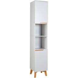 Home Source Florence White 2 Door Tall Storage Cabinet - thumbnail 2