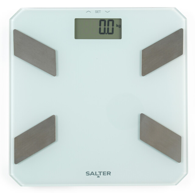 Salter Glass LCD Analyser Scale White - image 1