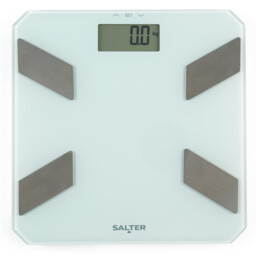Salter Glass LCD Analyser Scale White