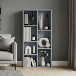 Vida Designs Grey 7 Shelf Cube Storage Unit - thumbnail 3