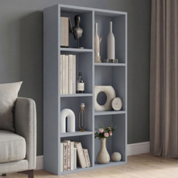 Vida Designs Grey 7 Shelf Cube Storage Unit