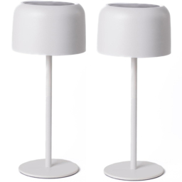 Garden Gear Solar White Outdoor Table Lamp 2 Pack - thumbnail 1