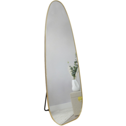 Golden Frame Organic Long Mirror 180 x 60cm
