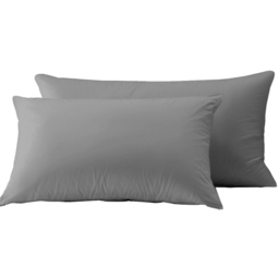 Velosso Microfibre Grey Pillowcase 2 Pack