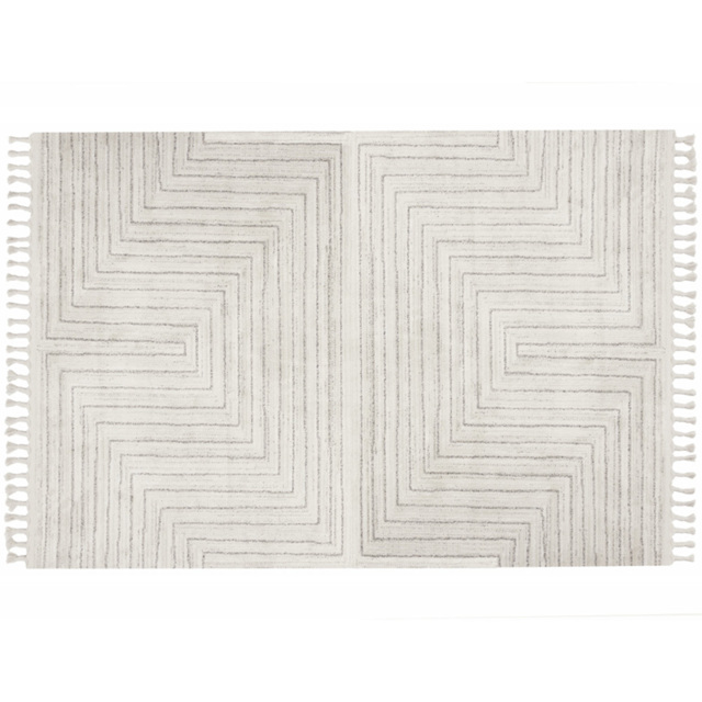 Esselle Home Arctic Maze Natural and Grey Rug 120 x 170cm - image 1