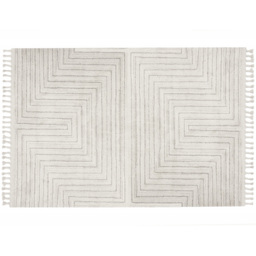 Esselle Home Arctic Maze Natural and Grey Rug 120 x 170cm - thumbnail 1