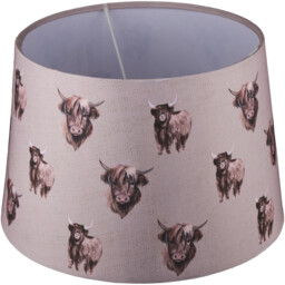 Highland Cow Tapered Shade - Brown - thumbnail 4