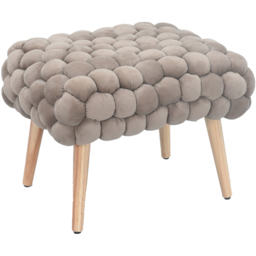 Artemis Home Cushla Mole Bubbly Velvet Small Footstool - thumbnail 2