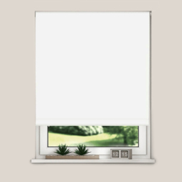 New Edge Blinds Blackout Roller Blinds White 50cm