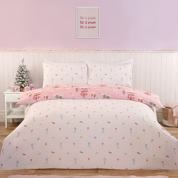 Gingerbread Fairground Duvet Set Pink King - thumbnail 2