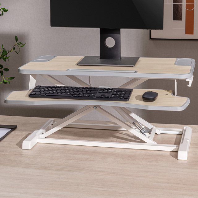 Properav White 2 Tier Stand Up Desk - image 1