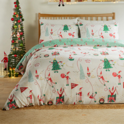 Duvet Day Elfie Printed Single Soft Touch Reversible Duvet Set