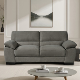 Artemis Home Roslyn 3 Seater Charcoal Fabric Sofa - thumbnail 3