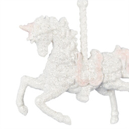 Blushing Glitter Carousel Decoration - thumbnail 2