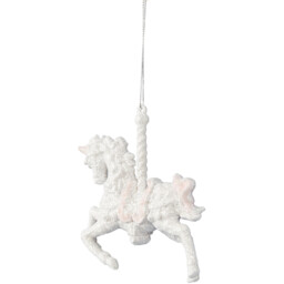 Blushing Glitter Carousel Decoration - thumbnail 3