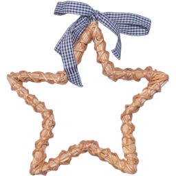 St Helens Natural Wicker Woven Willow Hollow Star 27cm