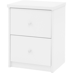 Core Products Erin White Finish 2 Drawer Bedside Cabinet - thumbnail 3
