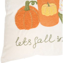 Lets Fall In Love Embroidered Cushion - thumbnail 3