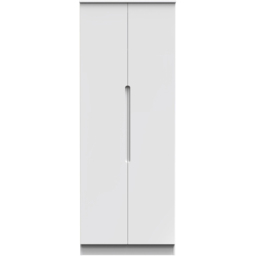 Crowndale Milan 2 Door Gloss White Tall Double Wardrobe - thumbnail 2
