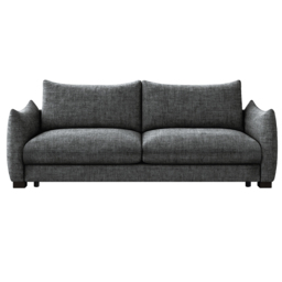Bronte 3 Seater Grey Fabric Sofa Bed - thumbnail 2