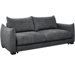 Bronte 3 Seater Grey Fabric Sofa Bed - thumbnail 3
