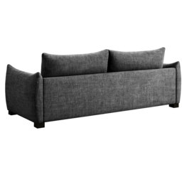 Bronte 3 Seater Grey Fabric Sofa Bed - thumbnail 4