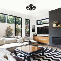 EGLO Carlton 6 Black and Copper Ceiling Light - thumbnail 2