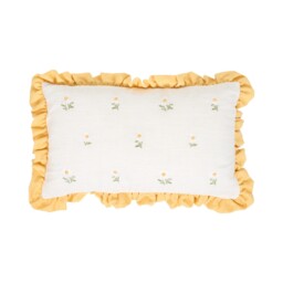 Daisy Frill Cushion Yellow