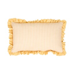Daisy Frill Cushion Yellow - thumbnail 4