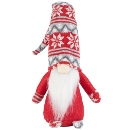 Living and Home Plush Santa Gnome Christmas Decoration Ornament 2 Pack - thumbnail 3